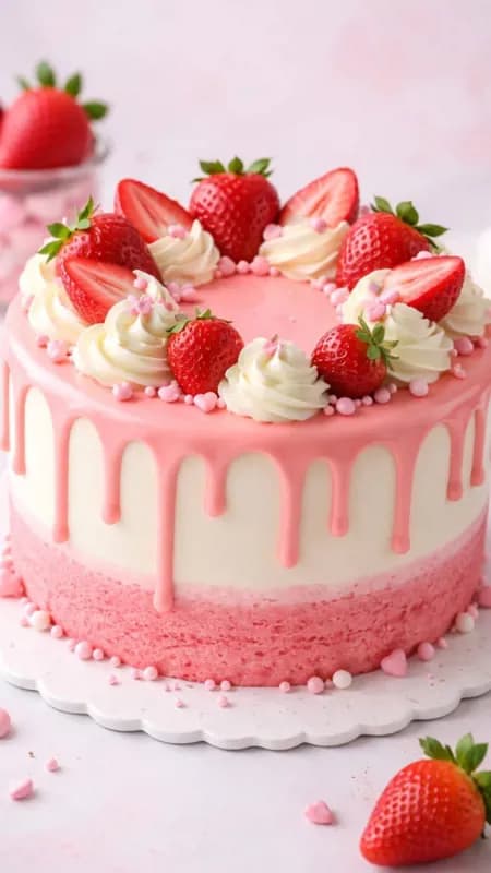 Strawberry Cake 1 Kg
