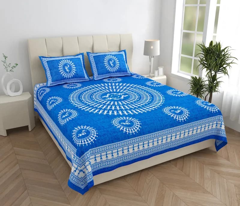 Double Bedsheet with Pillow covers