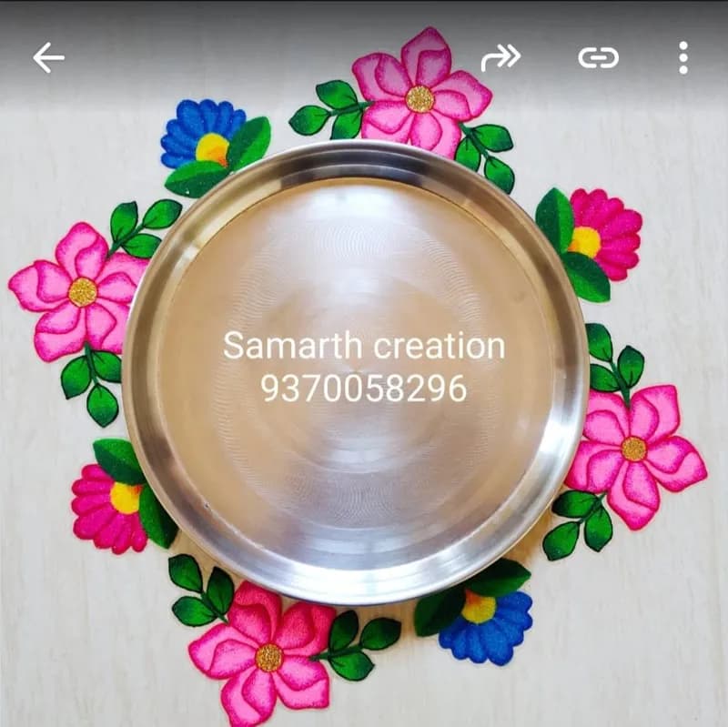 Floral Circular Rangoli